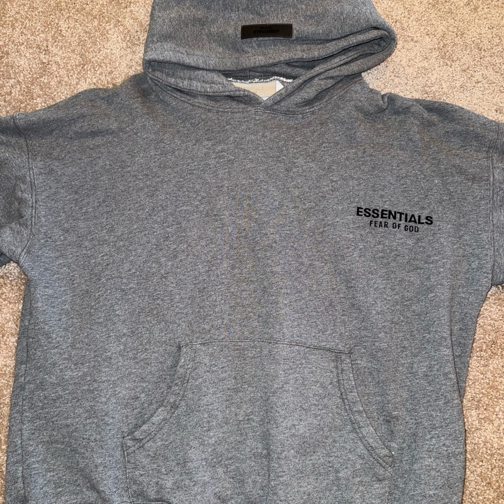 Fear of God Essentials Dark Oatmeal Hoodie